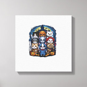 Toile Films Mignon Halloween pour les amoureux de chat K
