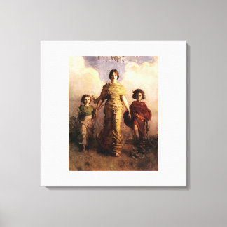 Toile fils de l'abbé Thayer une vierge