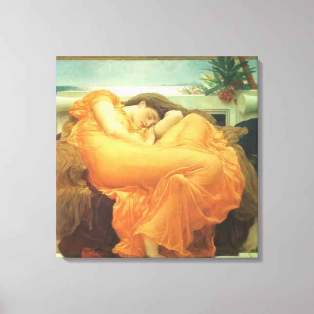 Toile Flaming June par Lord Frederic Leighton (Recto)
