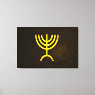 Toile Flamme de Menorah