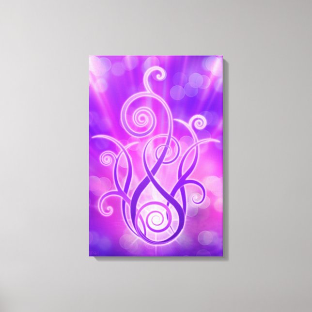 Toile Flamme violette / Feu violet (Recto)