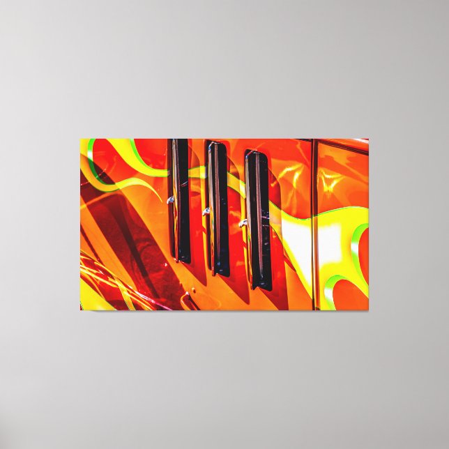 Toile Flammes à tiges chaudes (Recto)