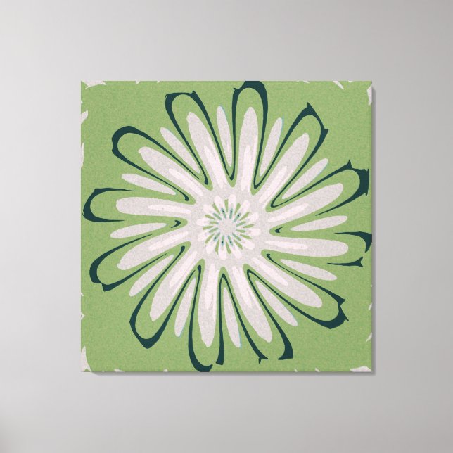 Toile Fleur blanche simple (Recto)