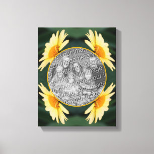 Toile Fleur de marguerite jaune Créez votre propre photo
