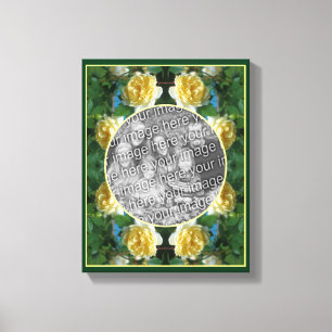 Toile Fleur de rose jaune Créez votre propre photo