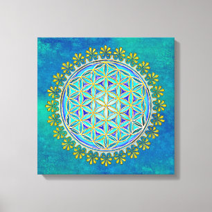 Toile Fleur De Vie - Ornements Vintages En Fleurs 1