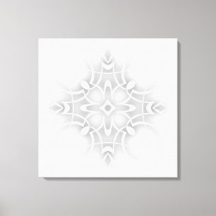 Toile Fleur décorative blanche