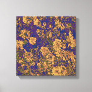 Toile Fleur jaune