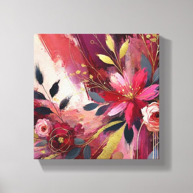 Toile Fleur radieuse (Recto)