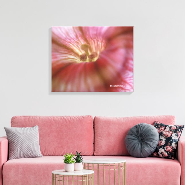 Toile fleur rose (Insitu(Salon))
