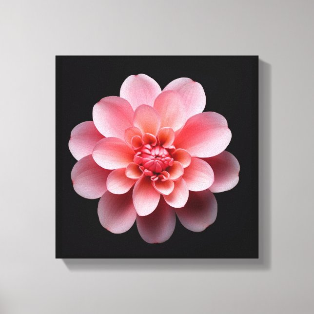 Toile Fleur rose (Recto)