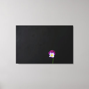 Toile Fleur violet 36x24 (90x60cm) waccna