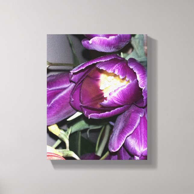 Toile Fleur violette (Recto)