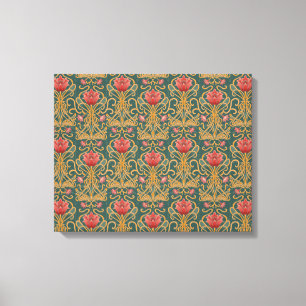 Toile Fleurs Art Nouveau