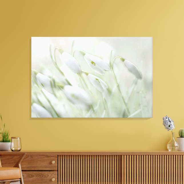 Toile Fleurs blanches de printemps magnifiques (Insitu(Salon))