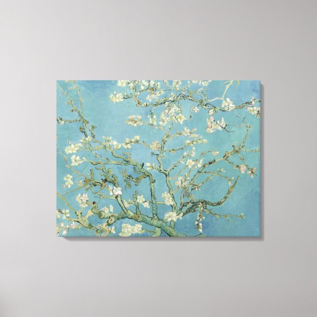 Toile Fleurs d'amandes par Vincent Van Gogh Art (Recto)