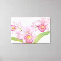 Fleurs d'aquarelle rose exotique