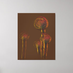 Toile Fleurs d'automne Abstraites modernes