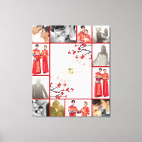 Fleurs de cerisier & Mariage chinois Golden Double