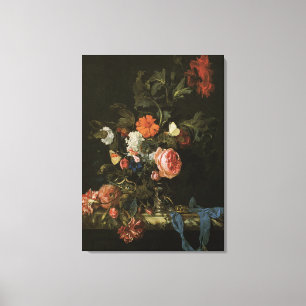 Toile Fleurs de nature morte Fleurs dans un vase, baroqu