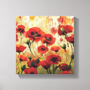Toile Fleurs de printemps dans un jardin