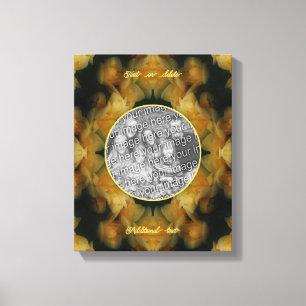 Toile Fleurs de rose jaune Créez votre propre photo