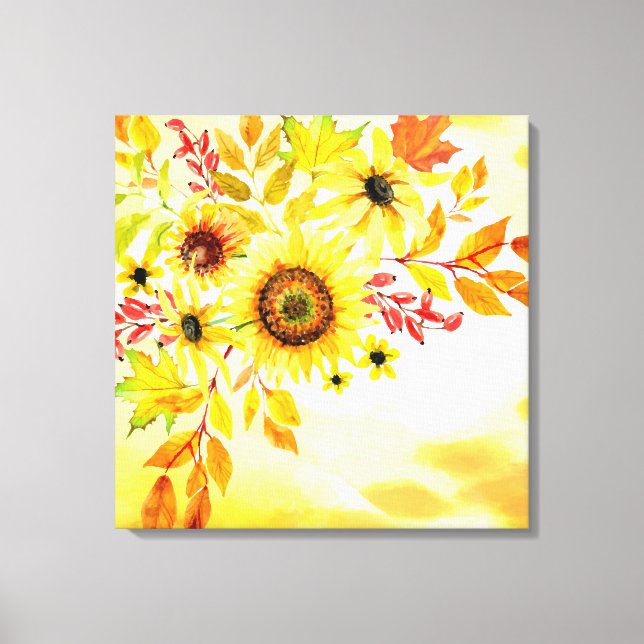 Toile Fleurs de soleil (Recto)