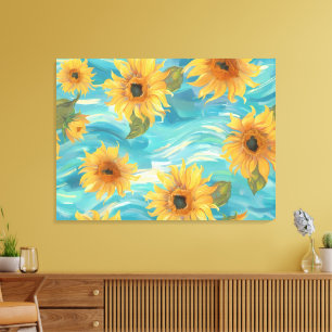 Toile Fleurs de soleil