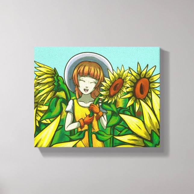 Toile Fleurs de soleil (Recto)