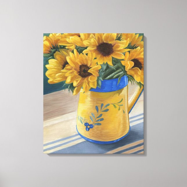 Toile Fleurs de soleil (Recto)