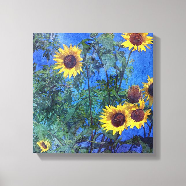 Toile Fleurs de soleil (Recto)