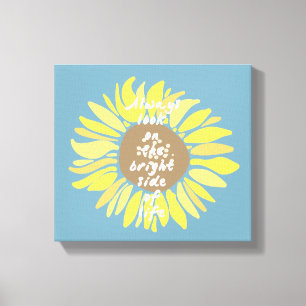 Toile Fleurs de soleil côté brillant