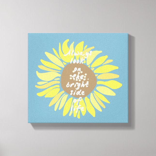 Toile Fleurs de soleil côté brillant (Recto)