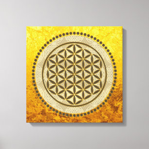 Toile FLEURS DE VIE - Symbole de géométrie sacrée Art 2