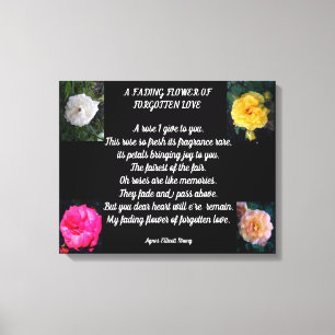 TOILE FLEURS DÉFAVORISÉES AMOUR OUBLIÉ