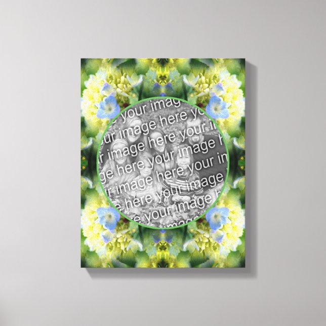 Toile Fleurs d'hortensia Cadre Créez votre propre photo (Recto)