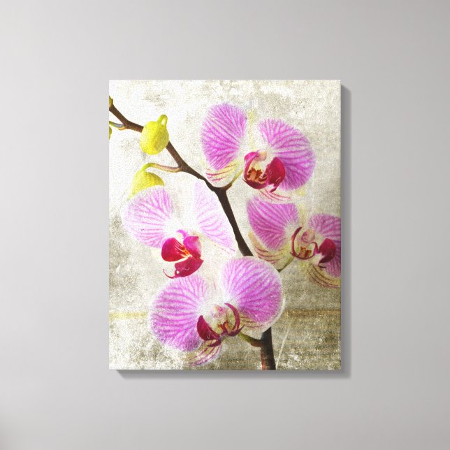 Toile Fleurs d'orchidées (Recto)