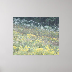 Toile Fleurs du Champ sur 3 panneaux