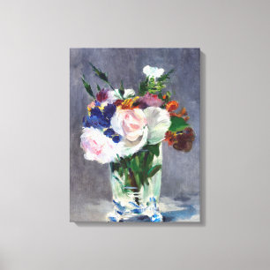 Toile Fleurs élégantes dans un vase de cristal