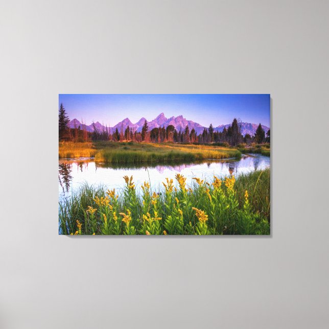 Toile Fleurs | Grand Teton National Park, Wyoming (Recto)