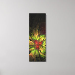 Toile Fleurs imaginaires fractales douces et tendres