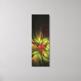 Toile Fleurs imaginaires fractales douces et tendres