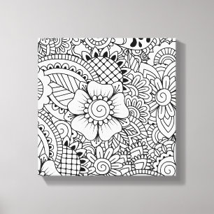 Toile Fleurs inspirées 6