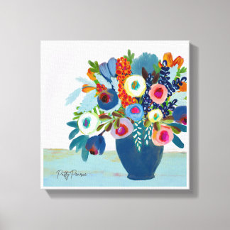 Toile Fleurs lumineuses