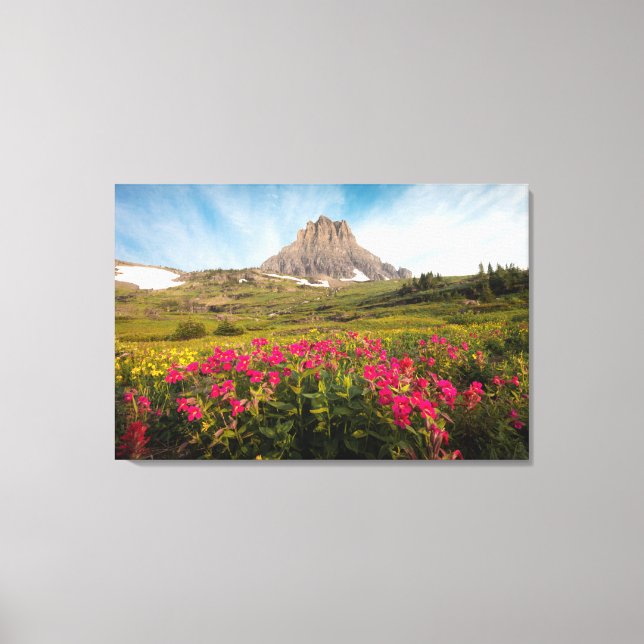 Toile Fleurs | Parc national des Glaciers du Montana (Recto)