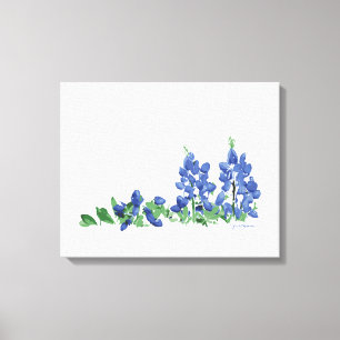 Toile Fleurs sauvages Bluebonnet, Fleurs texanes