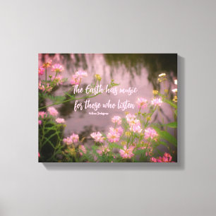 Toile Fleurs sauvages près de Brook Earth Citation inspi