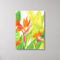 Fleurs tropicales | Oiseau du paradis