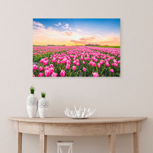 Toile Fleurs   Tulips Holland Sud, Pays-Bas