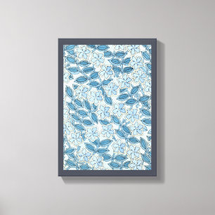 Toile Fleurs vintages de l'Art Nouveau dans un jardin